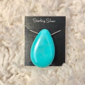 Sterling Silver Turquoise Necklace